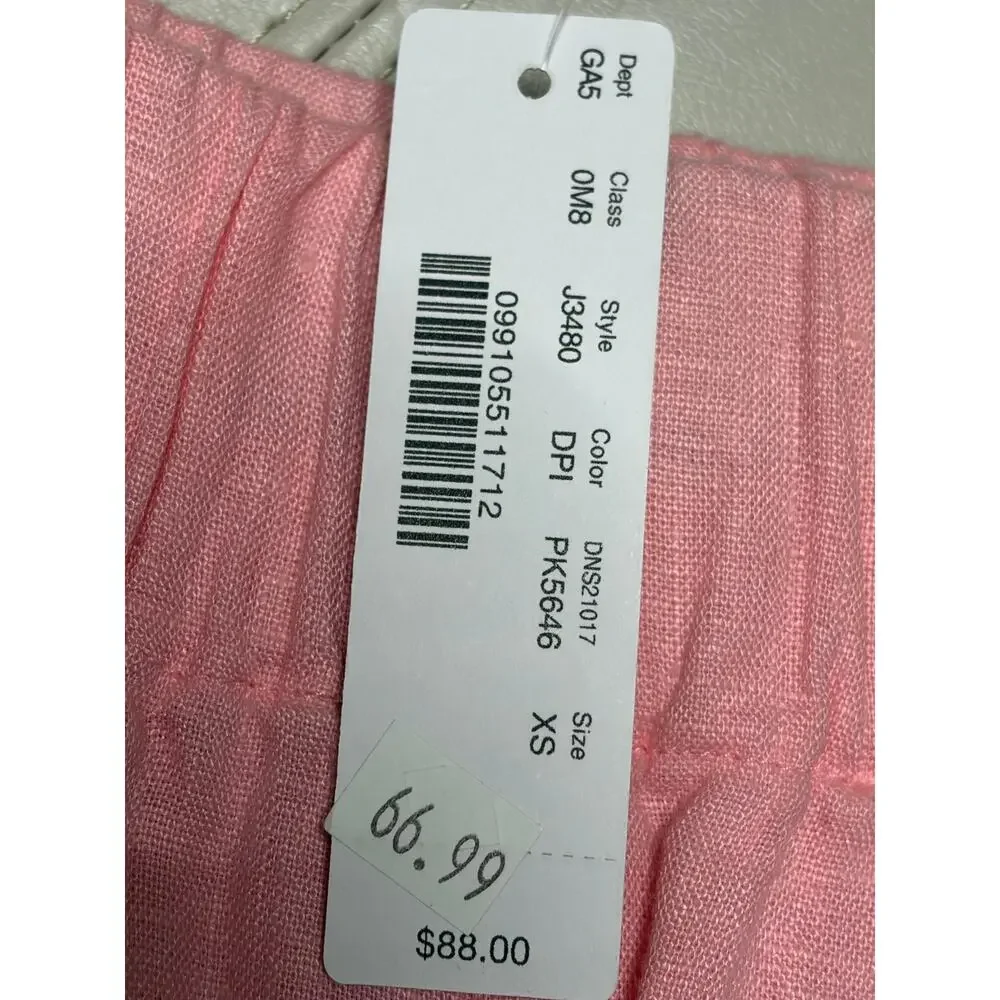 J.Crew Pink Pull-on skirt in Beauchamps Linen size XS